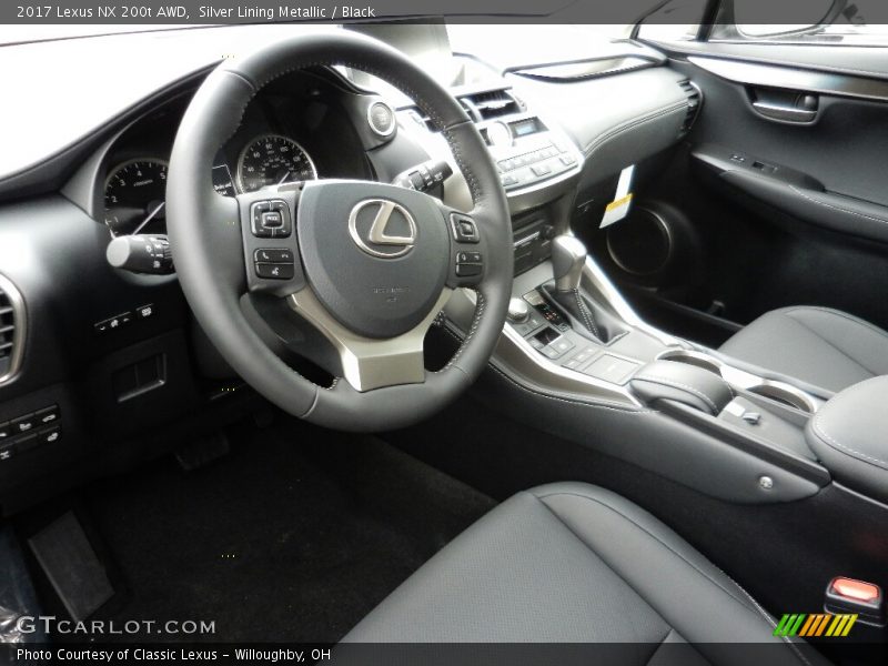Silver Lining Metallic / Black 2017 Lexus NX 200t AWD