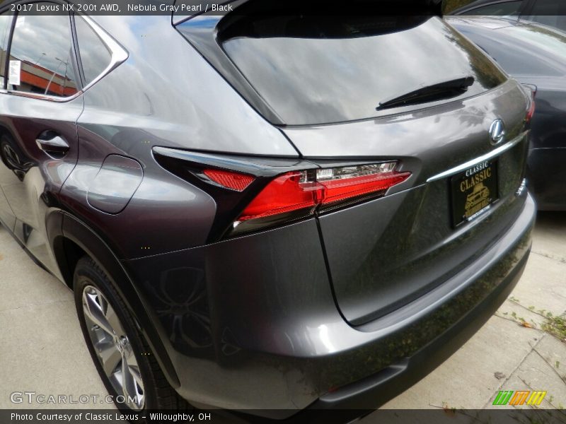 Nebula Gray Pearl / Black 2017 Lexus NX 200t AWD