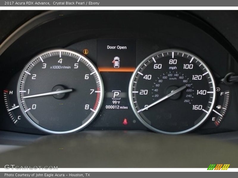 Crystal Black Pearl / Ebony 2017 Acura RDX Advance