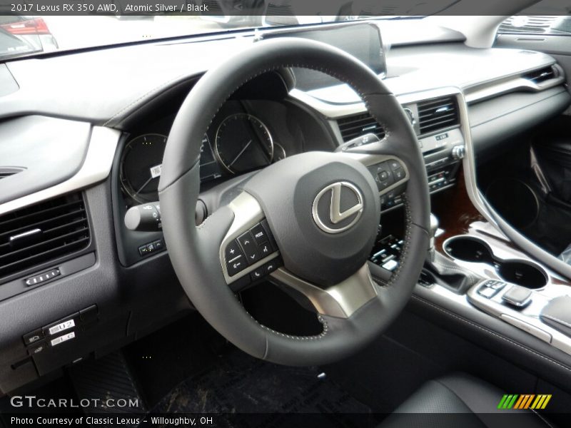 Atomic Silver / Black 2017 Lexus RX 350 AWD