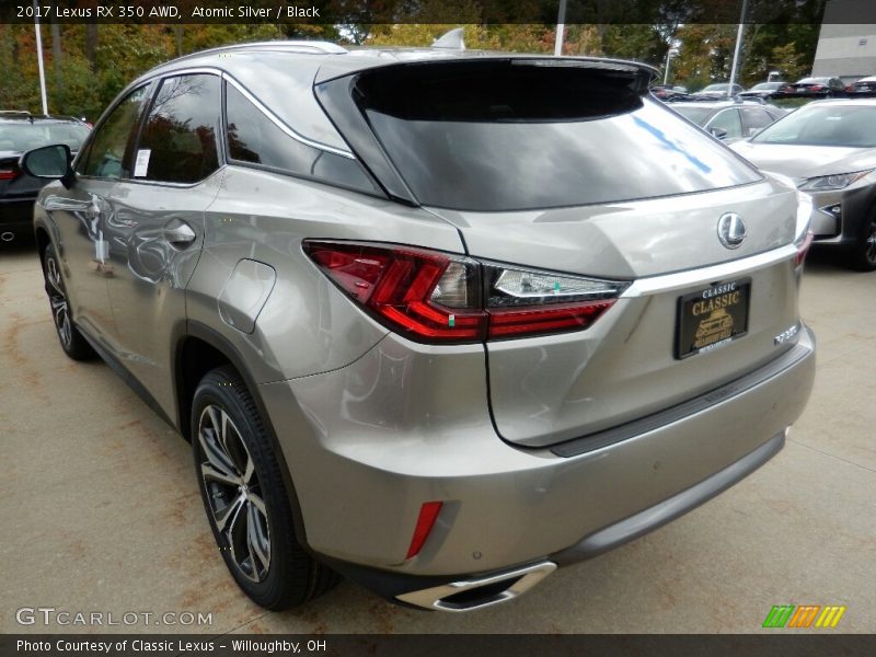 Atomic Silver / Black 2017 Lexus RX 350 AWD