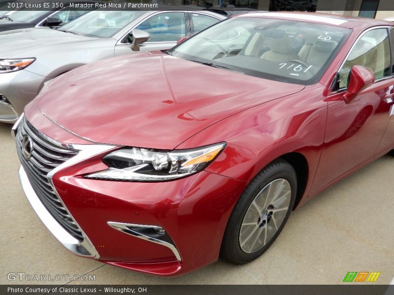 Matador Red Mica / Parchment 2017 Lexus ES 350