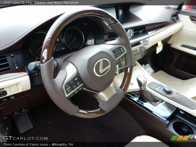 Matador Red Mica / Parchment 2017 Lexus ES 350