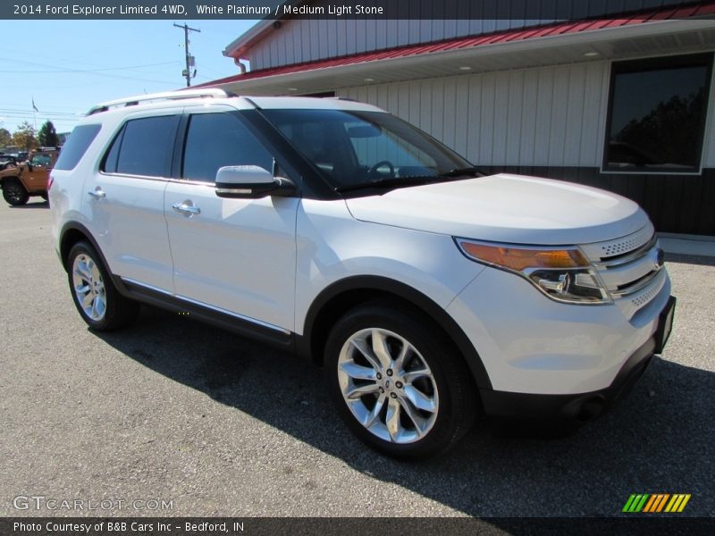 Front 3/4 View of 2014 Explorer Limited 4WD