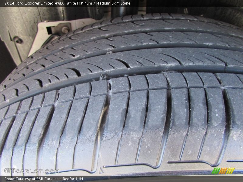 White Platinum / Medium Light Stone 2014 Ford Explorer Limited 4WD