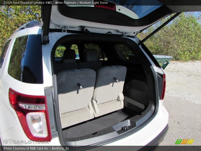 White Platinum / Medium Light Stone 2014 Ford Explorer Limited 4WD