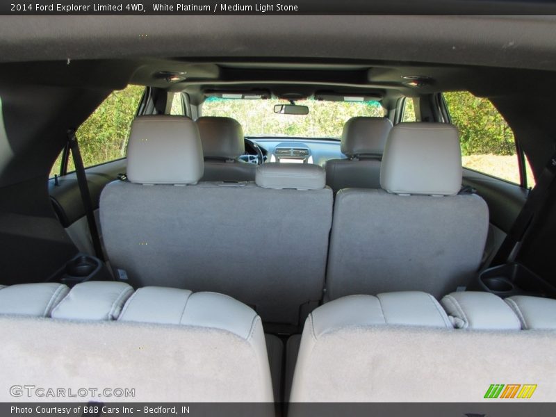 White Platinum / Medium Light Stone 2014 Ford Explorer Limited 4WD