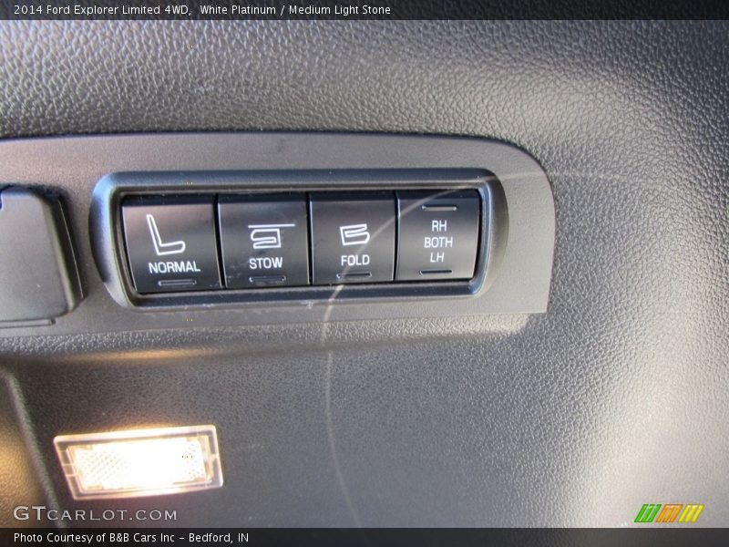 White Platinum / Medium Light Stone 2014 Ford Explorer Limited 4WD