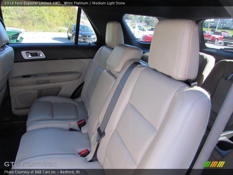 White Platinum / Medium Light Stone 2014 Ford Explorer Limited 4WD