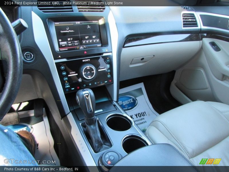 White Platinum / Medium Light Stone 2014 Ford Explorer Limited 4WD