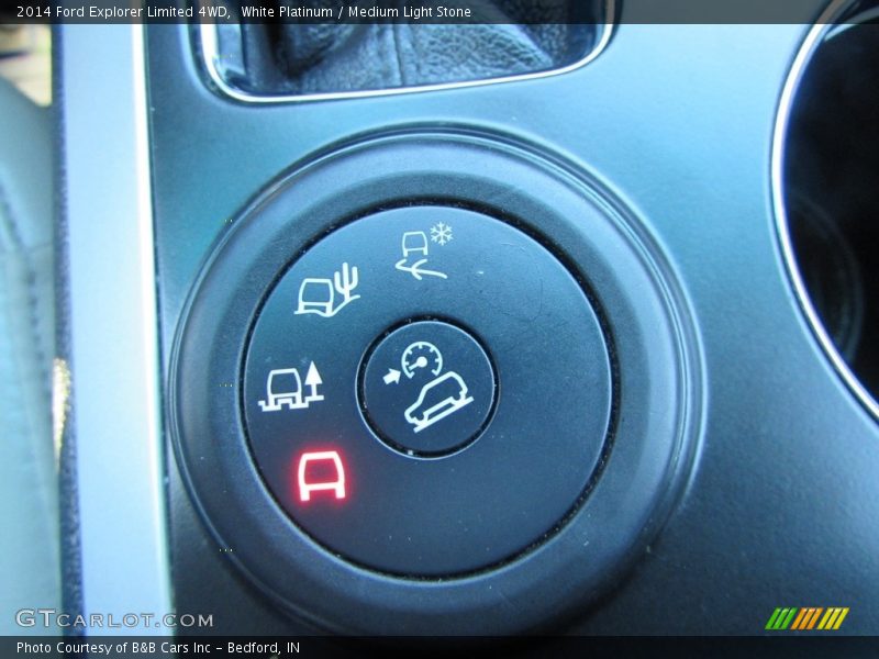 White Platinum / Medium Light Stone 2014 Ford Explorer Limited 4WD