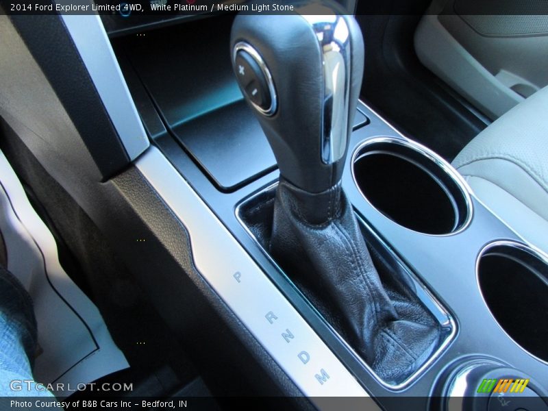 White Platinum / Medium Light Stone 2014 Ford Explorer Limited 4WD