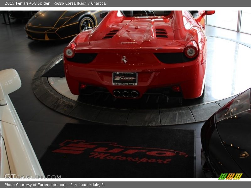 Rosso Corsa (Red) / Charcoal 2015 Ferrari 458 Spider