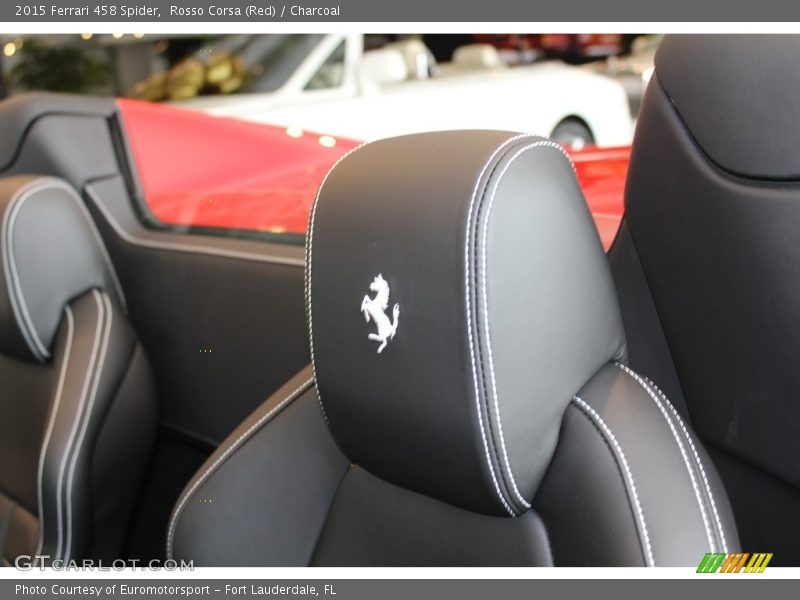 Rosso Corsa (Red) / Charcoal 2015 Ferrari 458 Spider