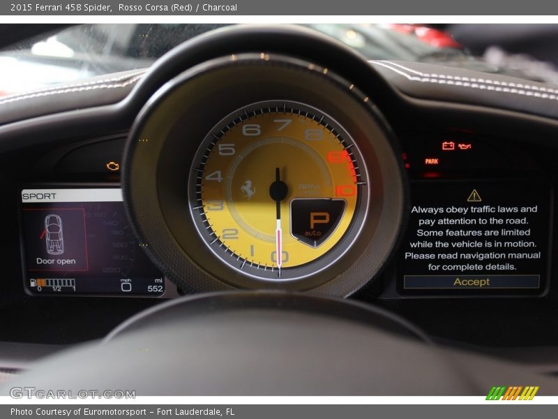  2015 458 Spider Spider Gauges