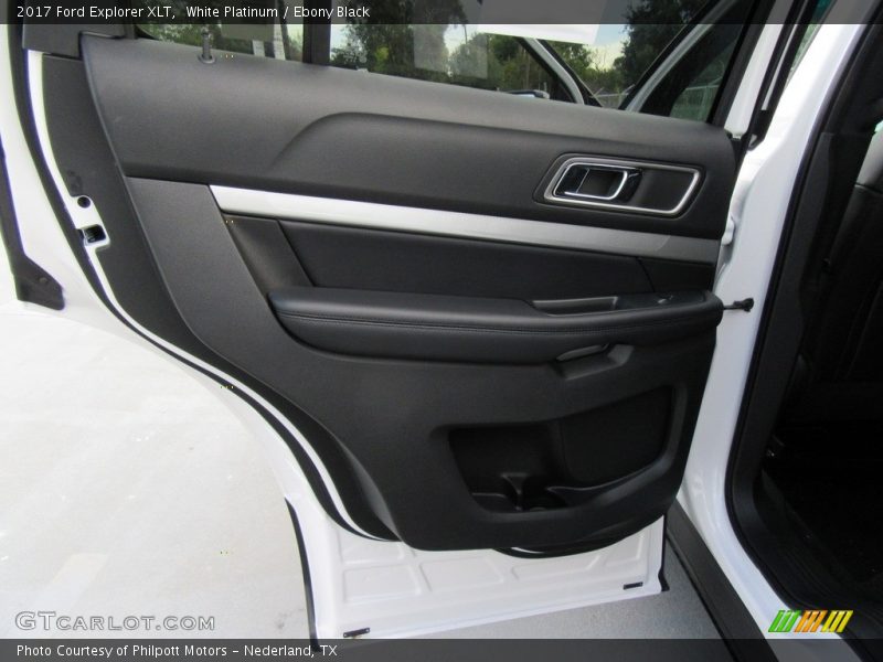 White Platinum / Ebony Black 2017 Ford Explorer XLT