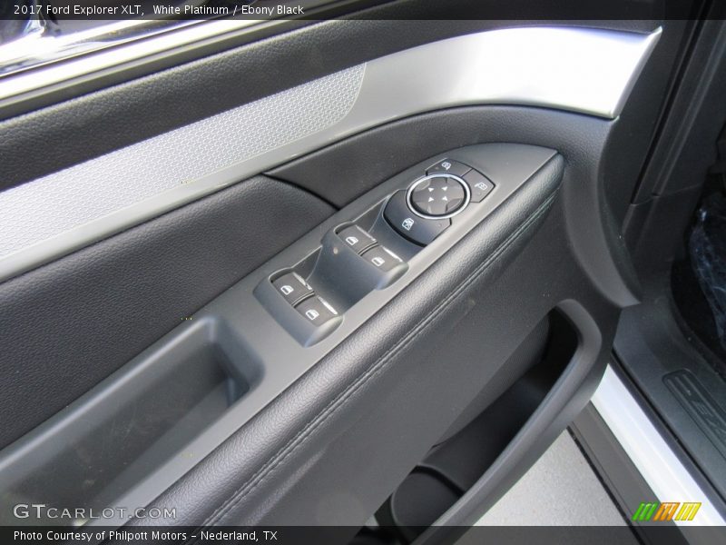 White Platinum / Ebony Black 2017 Ford Explorer XLT