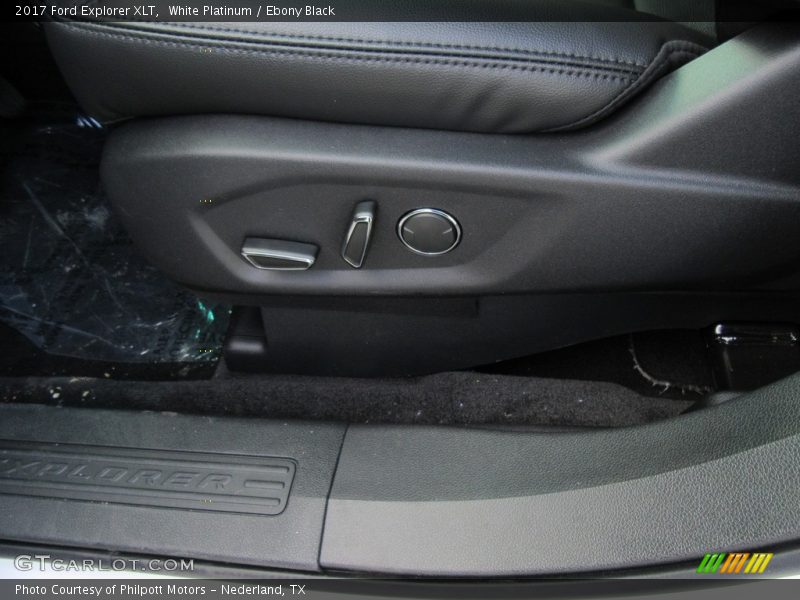 White Platinum / Ebony Black 2017 Ford Explorer XLT