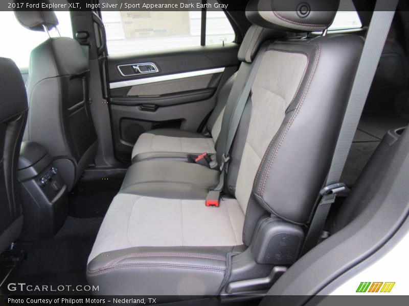 Ingot Silver / Sport Appearance Dark Earth Gray 2017 Ford Explorer XLT