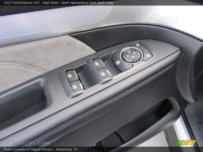 Ingot Silver / Sport Appearance Dark Earth Gray 2017 Ford Explorer XLT