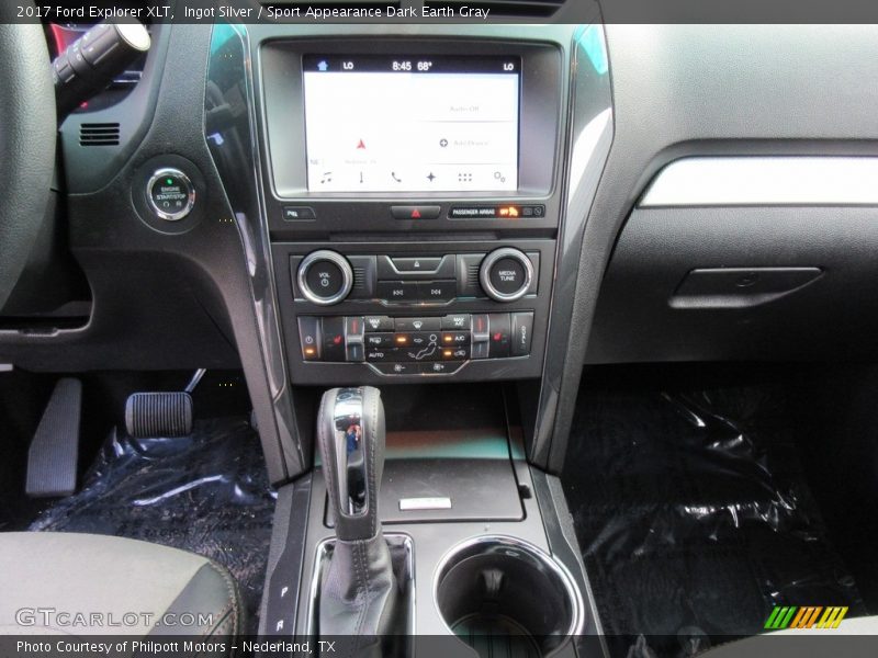 Ingot Silver / Sport Appearance Dark Earth Gray 2017 Ford Explorer XLT