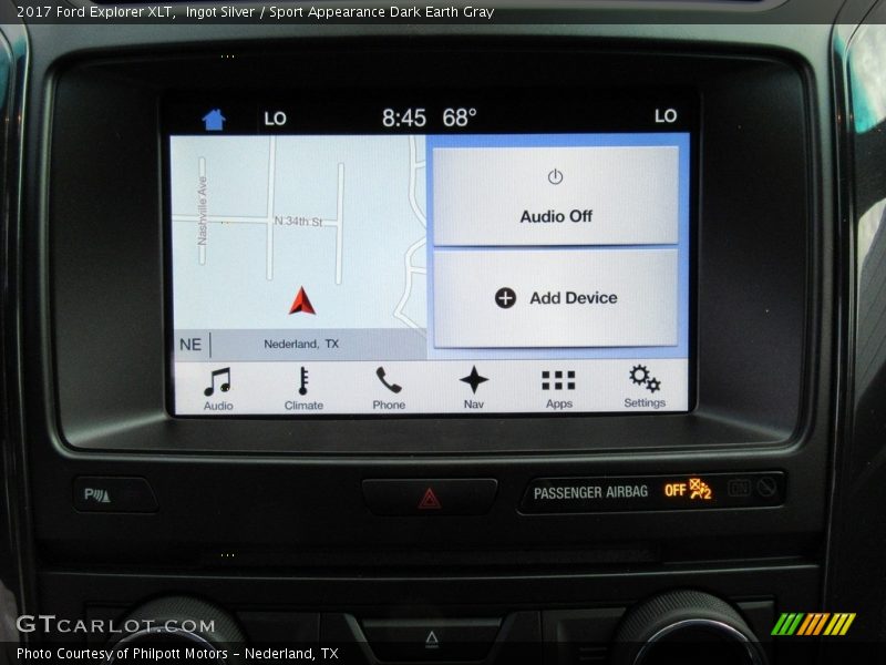 Ingot Silver / Sport Appearance Dark Earth Gray 2017 Ford Explorer XLT