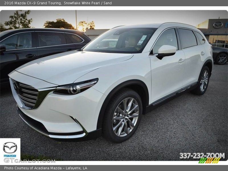 Snowflake White Pearl / Sand 2016 Mazda CX-9 Grand Touring