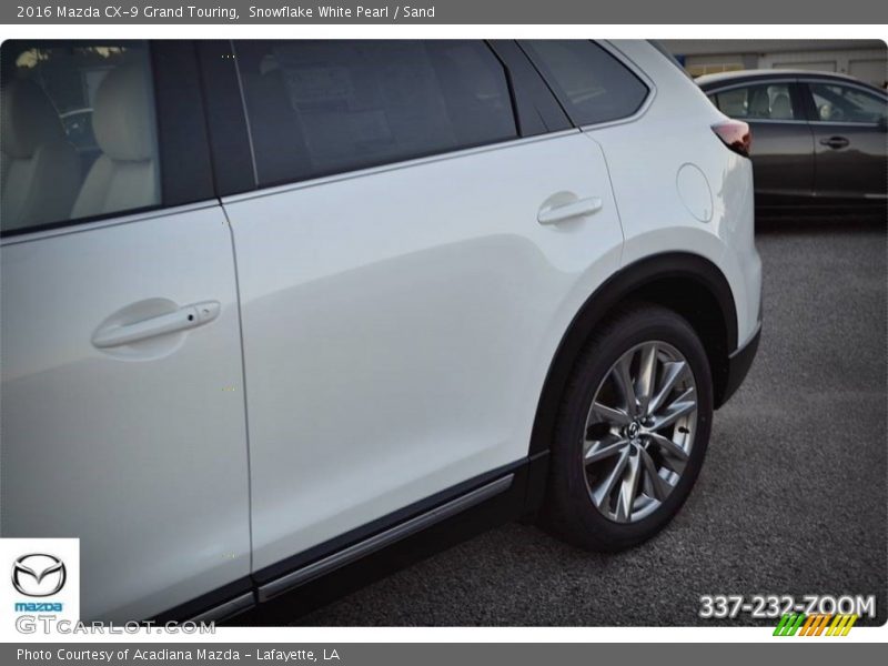 Snowflake White Pearl / Sand 2016 Mazda CX-9 Grand Touring