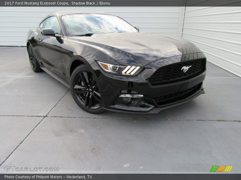 Shadow Black / Ebony 2017 Ford Mustang Ecoboost Coupe