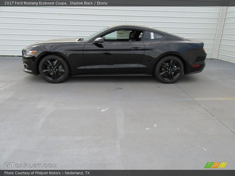 Shadow Black / Ebony 2017 Ford Mustang Ecoboost Coupe