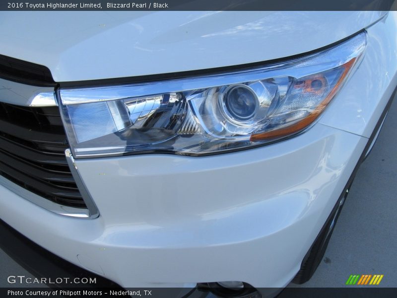Blizzard Pearl / Black 2016 Toyota Highlander Limited