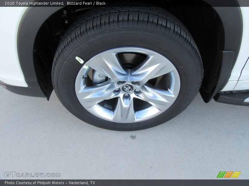 Blizzard Pearl / Black 2016 Toyota Highlander Limited