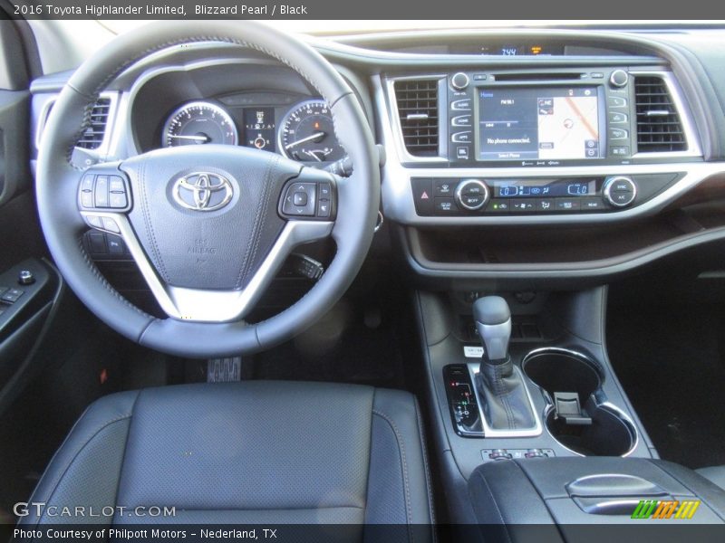 Blizzard Pearl / Black 2016 Toyota Highlander Limited