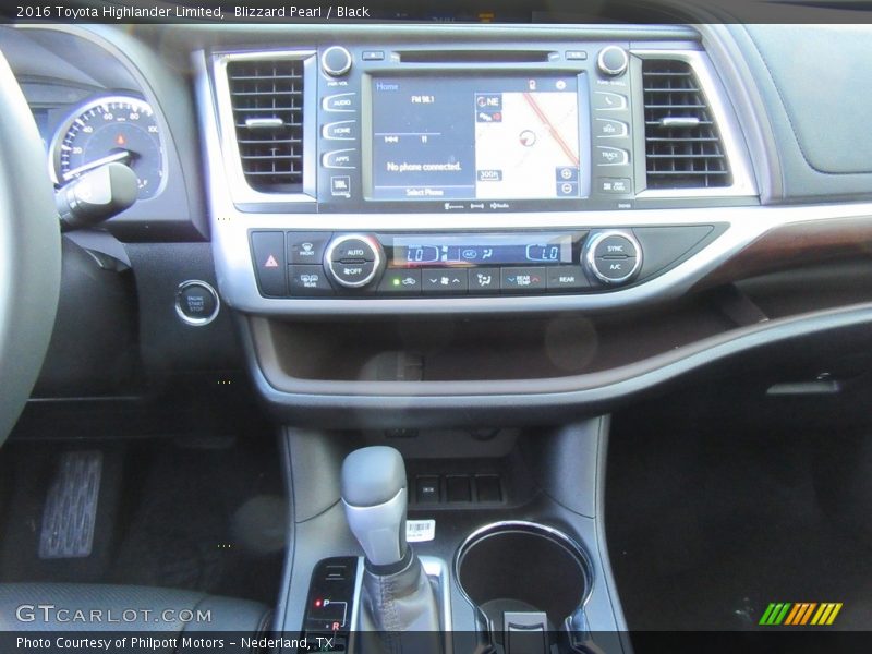 Blizzard Pearl / Black 2016 Toyota Highlander Limited