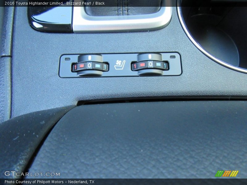 Blizzard Pearl / Black 2016 Toyota Highlander Limited