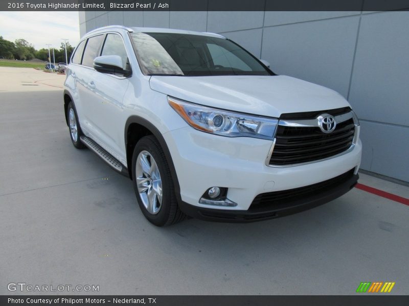 Blizzard Pearl / Ash 2016 Toyota Highlander Limited