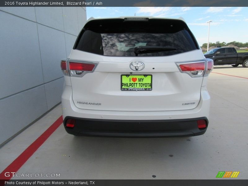Blizzard Pearl / Ash 2016 Toyota Highlander Limited