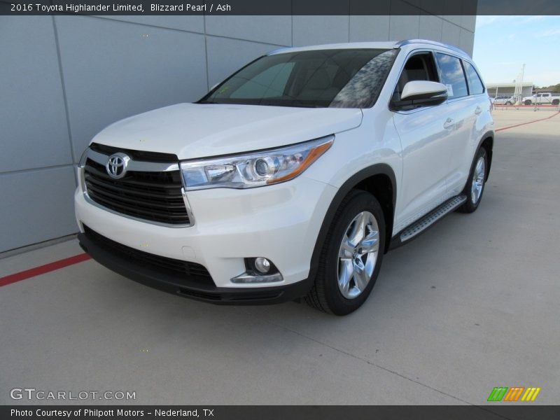 Blizzard Pearl / Ash 2016 Toyota Highlander Limited