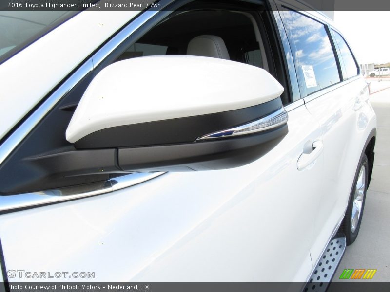 Blizzard Pearl / Ash 2016 Toyota Highlander Limited