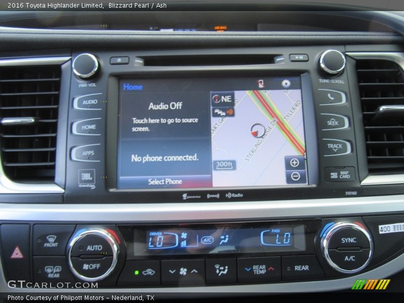 Blizzard Pearl / Ash 2016 Toyota Highlander Limited