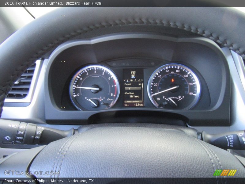 Blizzard Pearl / Ash 2016 Toyota Highlander Limited