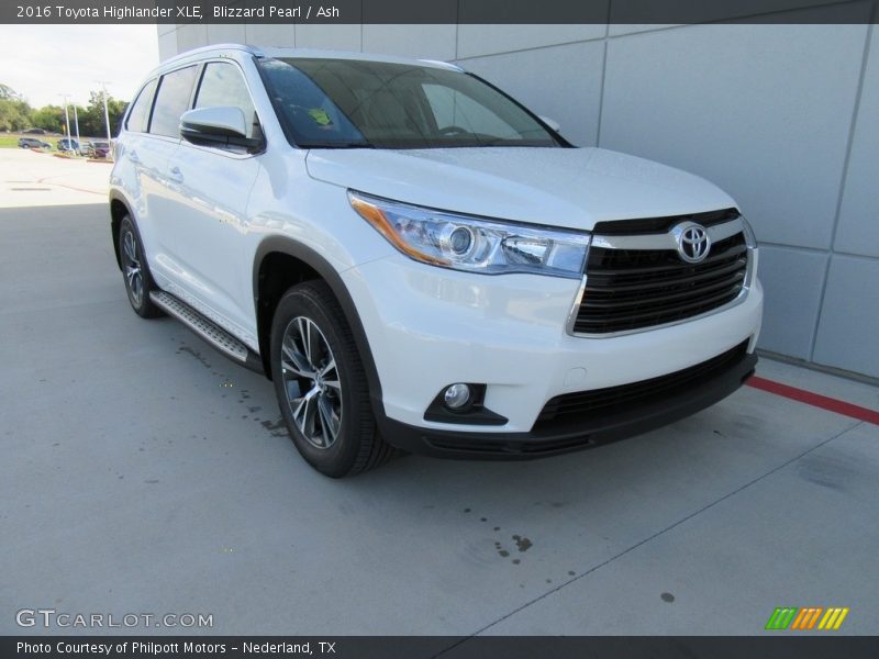 Blizzard Pearl / Ash 2016 Toyota Highlander XLE