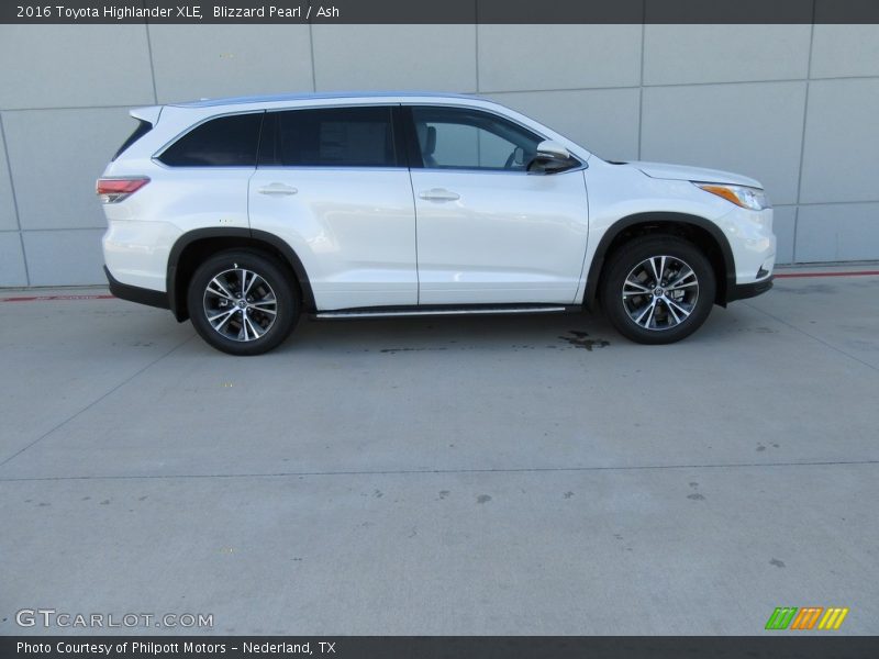 Blizzard Pearl / Ash 2016 Toyota Highlander XLE