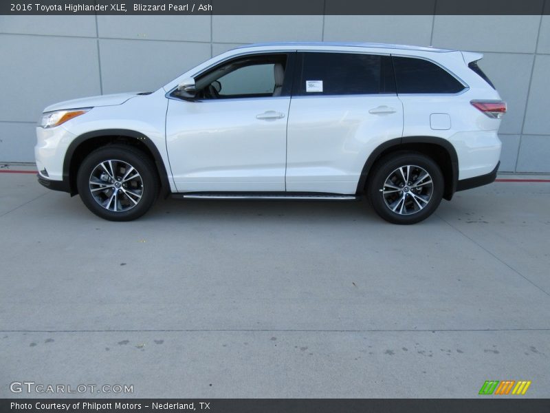 Blizzard Pearl / Ash 2016 Toyota Highlander XLE