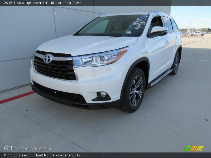 Blizzard Pearl / Ash 2016 Toyota Highlander XLE