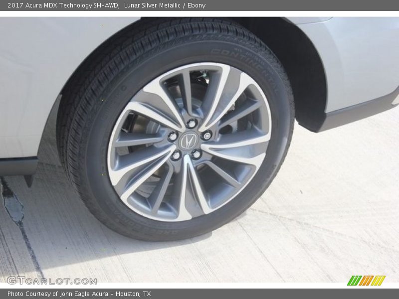 Lunar Silver Metallic / Ebony 2017 Acura MDX Technology SH-AWD