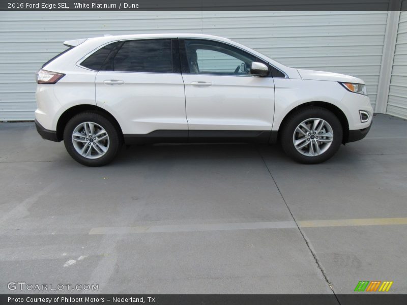 White Platinum / Dune 2016 Ford Edge SEL