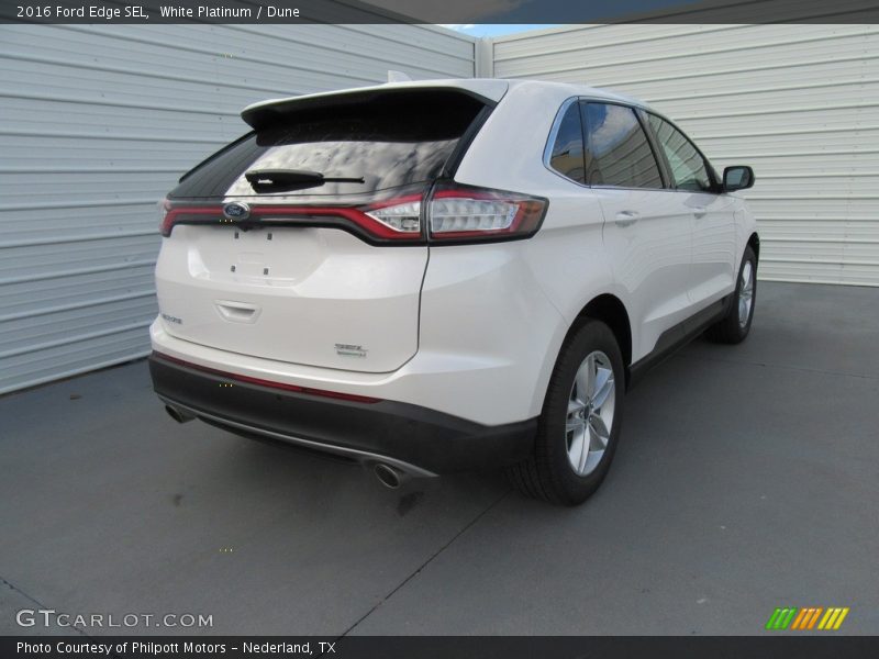 White Platinum / Dune 2016 Ford Edge SEL
