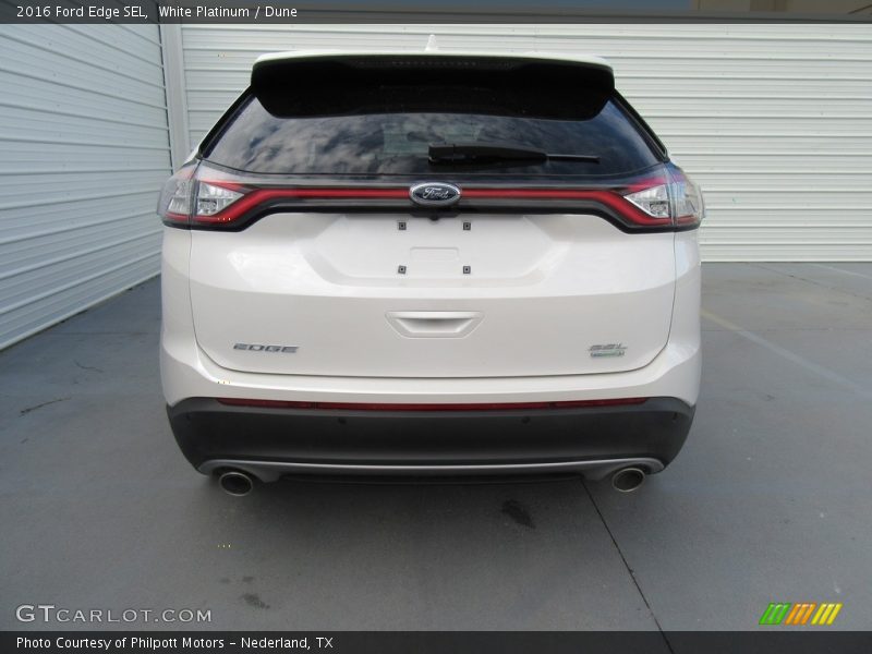 White Platinum / Dune 2016 Ford Edge SEL