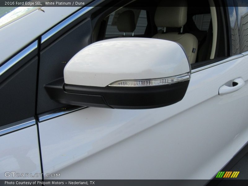 White Platinum / Dune 2016 Ford Edge SEL